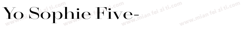 Yo Sophie Five字体转换